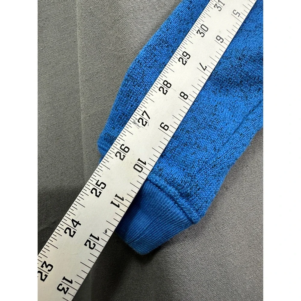 OshKosh Bgosh Boys Blue Marled Knit Full Zip Hoodie Sweater Jacket 3T